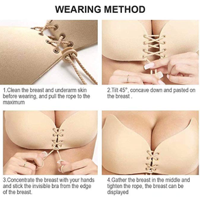 Women Sexy Nipple Cover Cleavage <strong>Enhancing</strong> Adjustable Adhesive Goddess Lift BreastStrapless <strong>Bra</strong> <strong>Wholesale</strong> <strong>Silicone</strong> <strong>Bra</strong>
