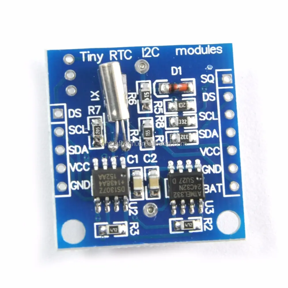 I2C RTC DS1307 AT24C32 Arduino AVR ARM PIC SMD用リアルタイムクロックモジュール