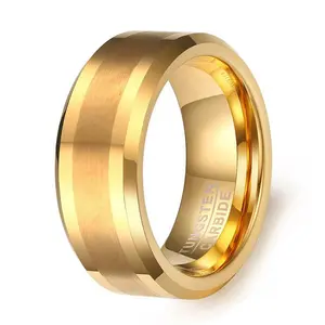 new model wedding ring bague mariage tungsten gold rings design for women