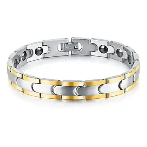 Marlary Stainless Steel Germanium Anti-Radiation Bio Energy Bracelet ,Titanium Magnetic Therapy Bracelet