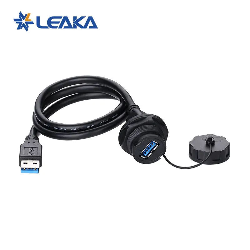 USB A Typ Anschluss stecker IP67 wasserdichter Anschluss für Schalttafel einbau Daten USB3.0-Anschluss