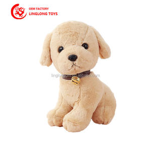 חברה במפעל תמונה מקמע יושב כלב צעצוע ממולא כלב צעצוע עם בובה פעמון - Product Image 2