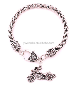 Mode Vintage Crystal Motorfiets Hanger Armband Gepersonaliseerd Heren Armband - Product Image 1