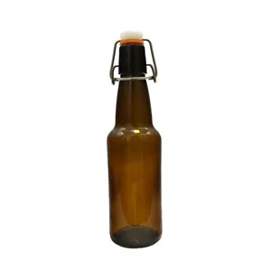 Yüksek kaliteli flip salıncak üst çap 330ml cam bira şişesi