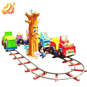 4P mini train amusement rides indoor trackless train with track