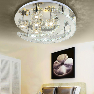 Thiết Kế Trần Lãng Mạn <span class=keywords><strong>LED</strong></span> Đèn Trần Mặt Trăng Và Hình Ngôi Sao Pha Lê Đèn Trần Cho Phòng Ngủ Hoặc Quán Cà Phê - Product Image 1
