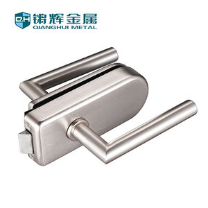 304 נירוסטה זכוכית דלת ערוץ נעילה ללא מסגרת זכוכית דלת ידית מנעול - Product Image 2