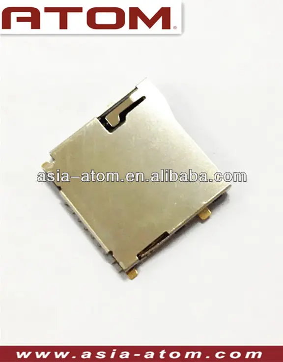 Push-push micro sd card reader multi slot card reader outside solder type