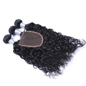 Cheap Virgin Brazilian Remy Hair Extension Body Wave Human Weave Bundle with Lace Closure