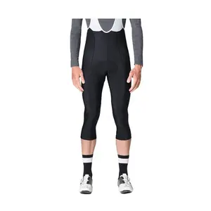 Spring New Top Quality 3/4 Bib Pants Thermal Fleece BibShorts With Pocket Italy Fabric Pad