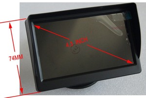 Moniteur de voiture autonome <span class=keywords><strong>Koen</strong></span> CE RoHS, écran LCD de 4,3 pouces - Product Image 3