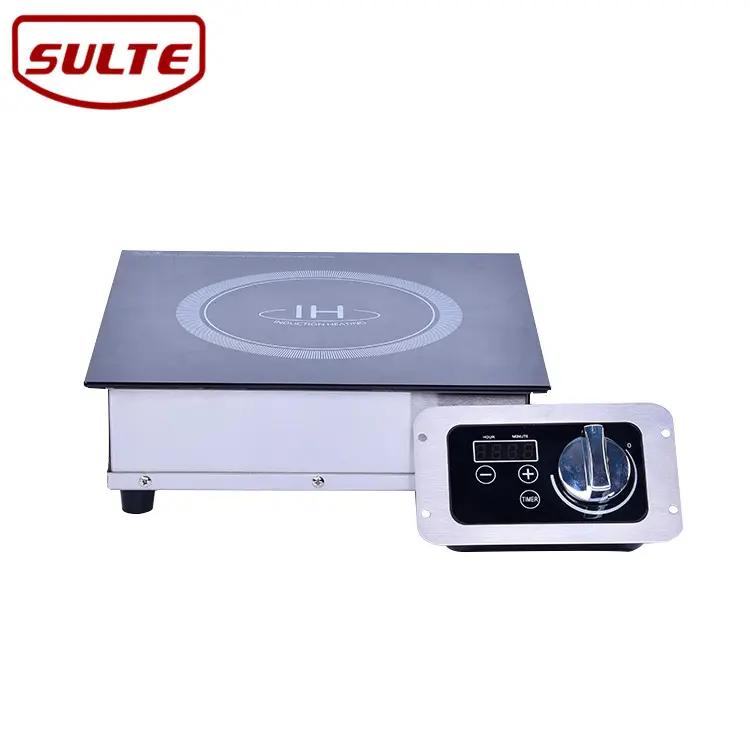 High impact glass top built in induction cooker, commercial drop in 700mm 60cm induction cooktop