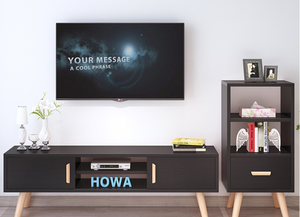 Nouveau modèle de meuble <span class=keywords><strong>TV</strong></span> avec tiroirs en MDF, design d'unité de rangement avec vitrine - Product Image 5