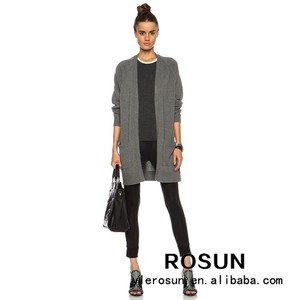 <span class=keywords><strong>cardigan</strong></span> <span class=keywords><strong>lungo</strong></span> con tasca senza maglione <span class=keywords><strong>cardigan</strong></span> pulsante in <span class=keywords><strong>grigio</strong></span> - Product Image 1