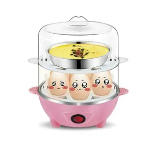 Cuiseur à œufs durs Commercial, vente chaude, plastique électrique rose, pièces de rechange gratuites pour la maison, utilisation dans la cuisine, cuiseur à œufs automatique