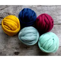 Wholesale Australia original organic solid Eco-friendly dyed chunk merino wool