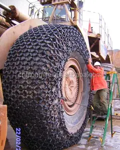 mining tire chains for 26.5-25 tyre wheel loader