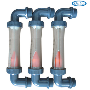 उच्च गुणवत्ता वाली कोहनी प्लास्टिक जल प्रवाह मीटर पैनल माउंट प्रकार वाल्व के साथ - Product Image 2