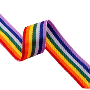 Trung Quốc Yiwu nhà máy bán màu xanh lá cây màu đỏ màu xanh lá cây đa SỌC THÊU Twill <span class=keywords><strong>Webbing</strong></span> - Product Image 2