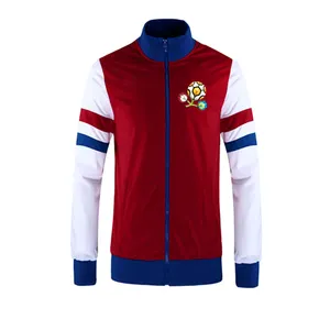 Veste de football en polyester spandex de haute qualité nom de l'équipe personnalisée et vêtements de sport pour adultes maillot de football d'échauffement