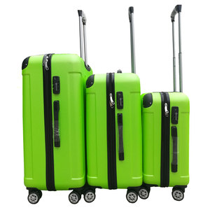 Sacs à <span class=keywords><strong>roulettes</strong></span> de voyage d'affaires Couleur vert pomme Ensemble de bagages tendance 3 pièces avec coins de protection Bagages de cabine - Product Image 4