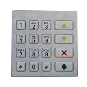 Nuevo diseño 4X4 16 botones Metal Acero inoxidable Digital ATM Pinpad & <span class=keywords><strong>Keypad</strong></span> - Product Image 2