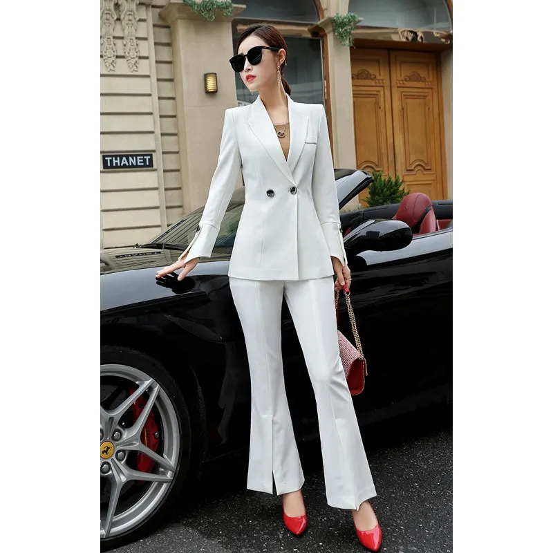 Slim Fit Two Piece Suit Women Suits For Women Office Woman Coat Suit