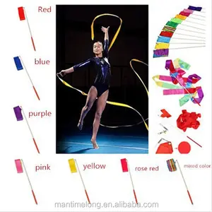 Dance Lint Gym Ritmische Gymnastiek Art Gymnastiek Ballet Streamer Twirling Rod