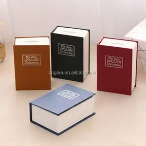 नई डिजाइन लवली अच्छा दिखने पुस्तक आकार सिक्का बैंक पेशेवर लकड़ी नकदी बॉक्स पैसे बैंक