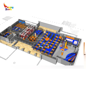 Parc de trampolines intérieur professionnel, solutions de parc d'aventure intérieur avec Wipe Out, Bumper Balls et Dodge Ball - Product Image 6