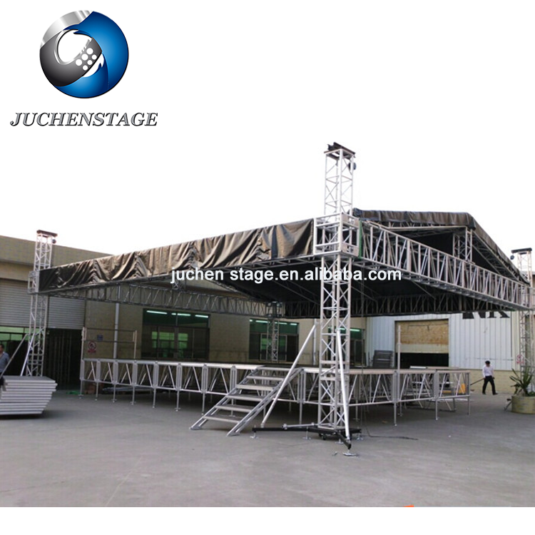 Открытый Портативный алюминиевый Мобильный сценическая площадка б/у платье для выступления на сцене для продажи