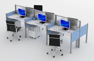 Bureau de poste de travail en forme de <span class=keywords><strong>U</strong></span> Bureau de séparation de bureau moderne - Product Image 3