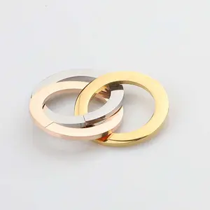 High Polished Stainless Steel 3 Circles DIY Jewelry Wholesales Gift High Quality Three Rings Pendant for Necklace