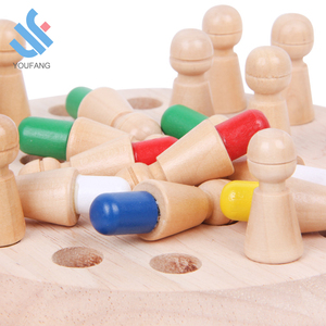 YF-L0214 di legno giochi di <span class=keywords><strong>scacchi</strong></span> giocattoli educativi colorato rompicapo bambino memoria di legno di <span class=keywords><strong>scacchi</strong></span> - Product Image 4