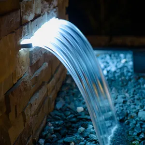 Fontana a Cascata Artificiale da Esterno con Luci LED e Effetto Spray d'Acqua - Product Image 3
