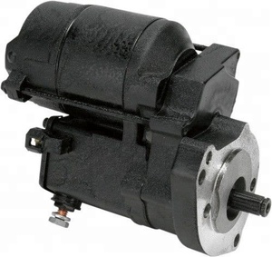 Parti della motocicletta motorino di avviamento nero per HARLEY DAVIDSON BIG TWIN EVO FL 401416 8692 2110-0138 - Product Image 1