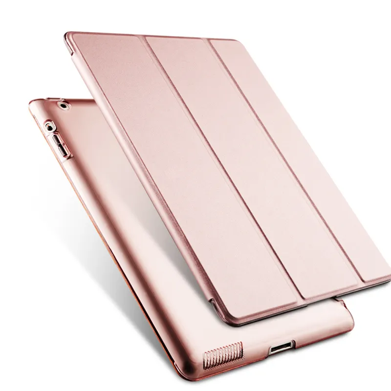 Pu leather trifold protective cover case for ipad 2-3-4/ipad air1-2-3-4/ipad 10.2/ipad 9.7/ipad pro 10.5 11 12.9/ipad mini