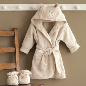 Organic Cotton <strong>Robe</strong> <strong>Hooded</strong> Bath <strong>Robe</strong> Kids Bathrobe OEM - Product Image 4