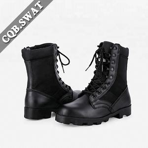 Bottes de combat en cuir véritable pour hommes <span class=keywords><strong>pas</strong></span> <span class=keywords><strong>cher</strong></span> prix été cheville hauteur caoutchouc chaussures d'hiver pour la saison d'hiver - Product Image 5