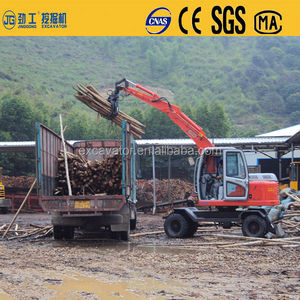 Hidráulico <span class=keywords><strong>caña</strong></span> lidiar excavadora de ruedas con el tronco de madera y piedra giratoria agarrar cargadora de <span class=keywords><strong>caña</strong></span> - Product Image 6