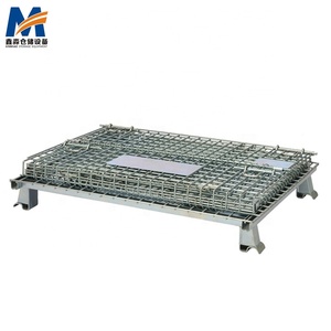 Fabricantes Fábrica de DIVERSÃO XINMIAO Q235 Aço Dobrável Gaiola De Armazenamento De Metal Com Capacidade de 500KG - Product Image 4