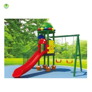 Outside garden lovely toddler playground,playground surfaces,swings for kids QX-070A