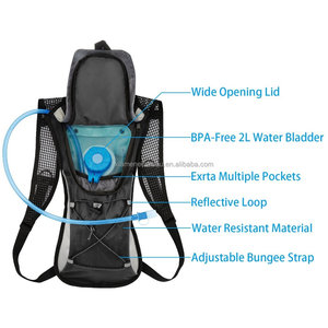 Sac à dos d'hydratation avec poche à <span class=keywords><strong>eau</strong></span> de 2 L, sac isolant qui maintient les liquides au frais jusqu'à 4 heures, sac à dos de randonnée, sac à <span class=keywords><strong>eau</strong></span> potable - Product Image 3
