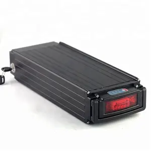 Rack traseiro 48v 30ah, bateria de íon de lítio para motor elétrico de bicicleta 1500w