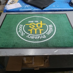 Chine Usine De Haute Qualité En Nylon avec Support En Caoutchouc Personnalisé Imprimé Tapis de Porte de Logo New Shanghai Hangju <span class=keywords><strong>LG</strong></span>-A05 - Product Image 4