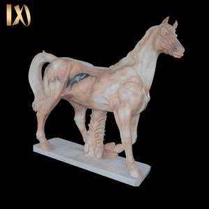 Tamaño natural color mezclado de piedra de <span class=keywords><strong>los</strong></span> animales caballo salvaje estatuas del jardín - Product Image 4