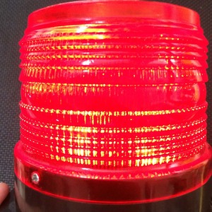 Feu de signalisation stroboscopique rouge bleu jaune avertissement rotatif énergie solaire led balise lumineuse - Product Image 3