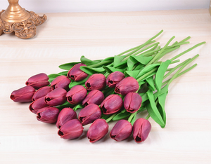 <span class=keywords><strong>Fiore</strong></span> artificiale del <span class=keywords><strong>tulipano</strong></span> di tocco reale per la decorazione domestica - Product Image 6