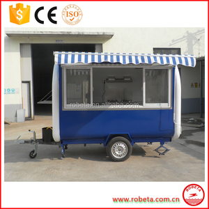 2017 venta caliente vagón cafetería/carrito de comida remolque/camiones de comida - Product Image 3