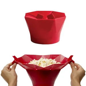 DIY Home Küchengeräte Faltbare Silikon Popcorn Popper Bowl